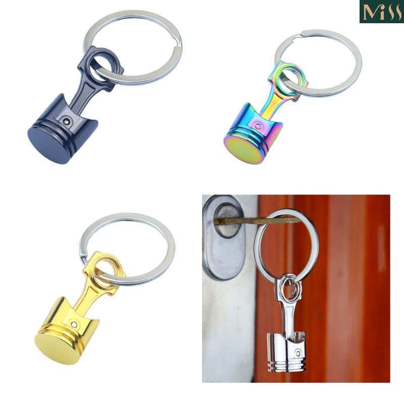 Miss* Set of 6pcs Industrial Engine Piston Key Ring Alloy Metal ...