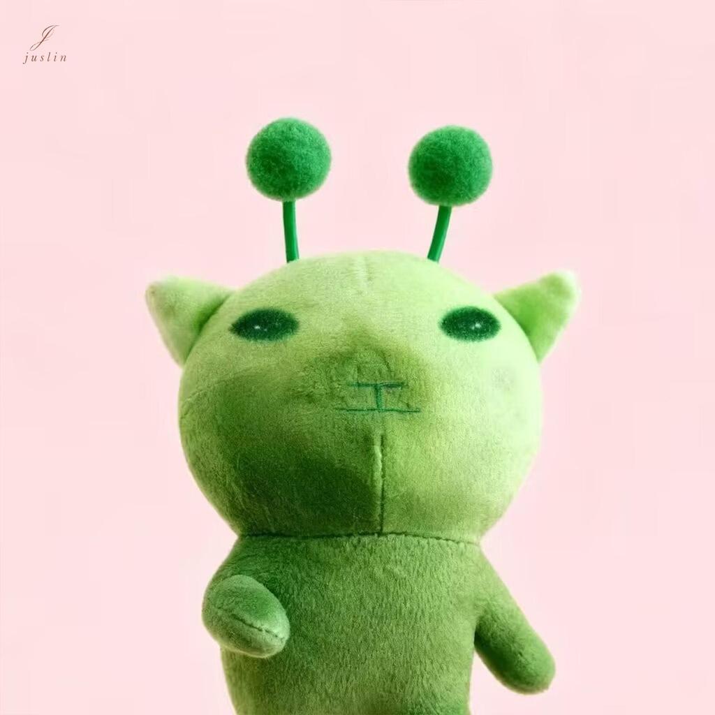 Green Alien Cat Plush Toy with Poseable Joints 10cm Funny Creative ...