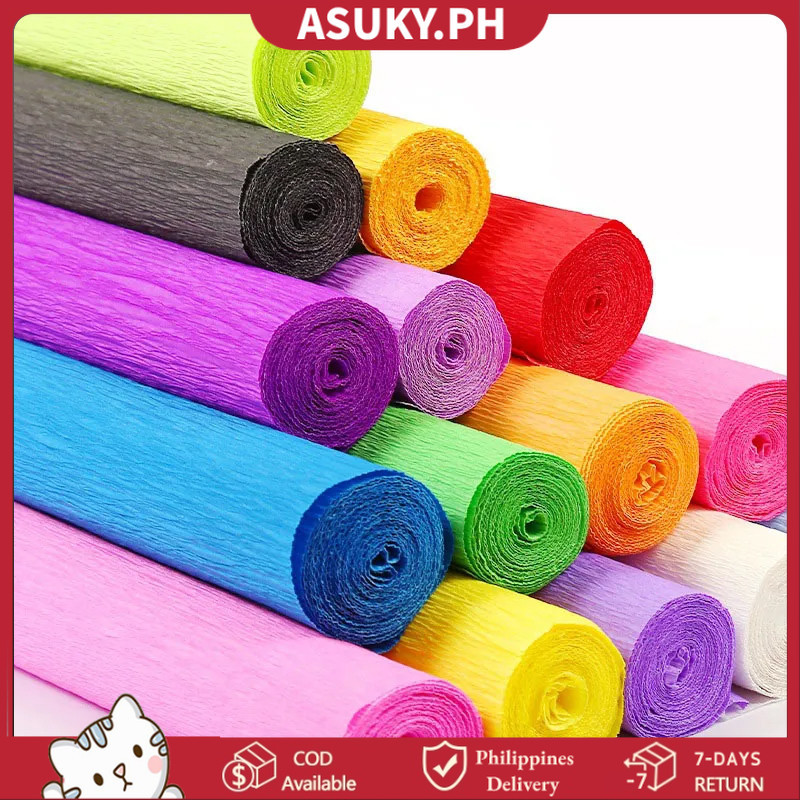 Crepe Paper Premium Rolls Decor DIY Flower Gift Wrapping Wedding ...