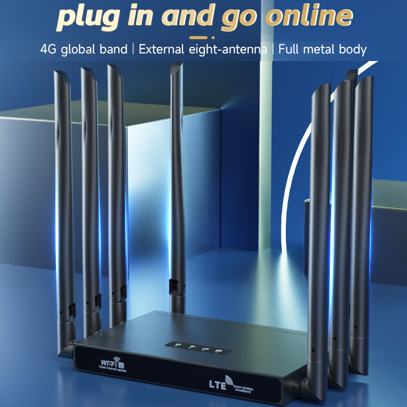 4G WiFi Enhanced CPE Router 8 Antennas CPE Wifi6 Router Gigabit Dual ...