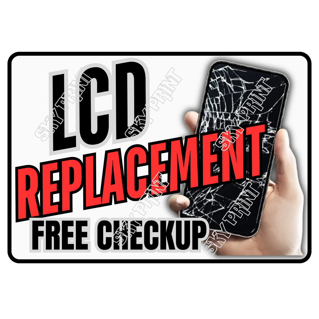 Cellphone repair laminated signage | Shopee Philippines