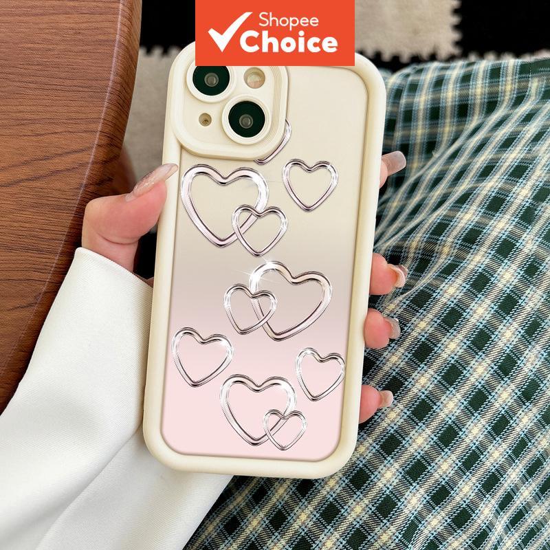 1pc Simple Fashion Gradient Love Phone Protective Case, Soft Shell All ...