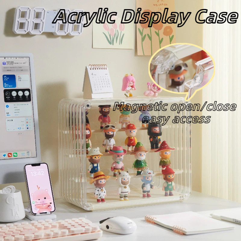 Acrylic Display Case Popmart Collection Storage Organizer Stackable ...