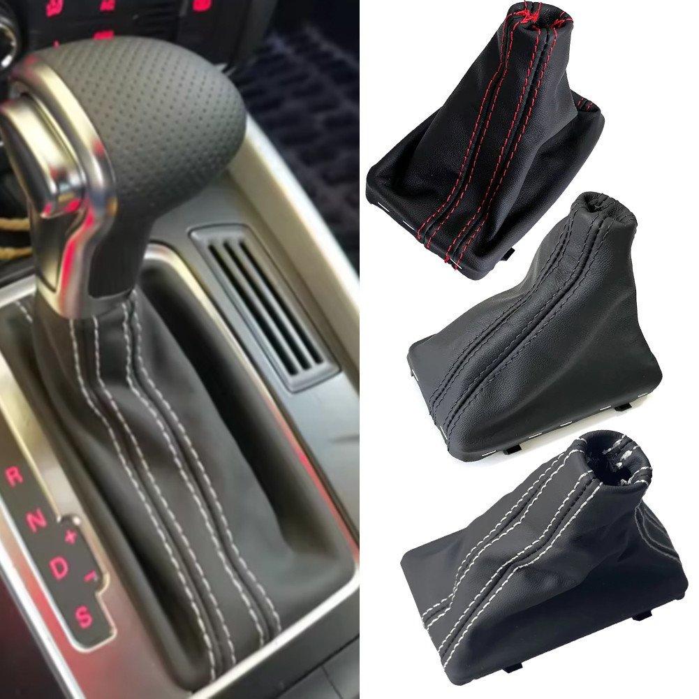 [COD] Automatic LHD Car Gear Shift Knob Gaitor Boot Cover Leather for ...