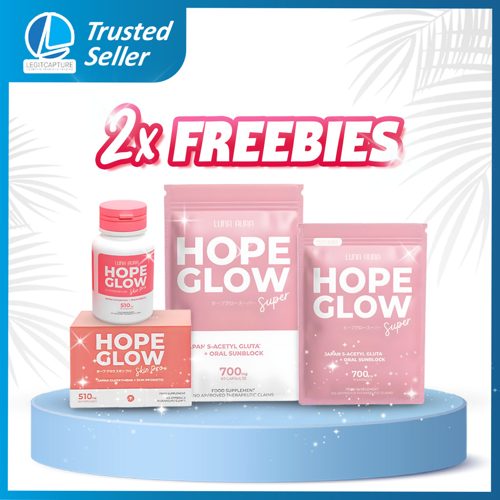 laminas de glutathione Luna Aura HOPE GLOW Skin Pro Glutathione & Probiotic – D Nelson Enterprises main image 0