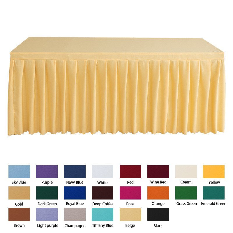 Tablecloth for Square and Long Tables, Hotel Table Skirt, Conference ...
