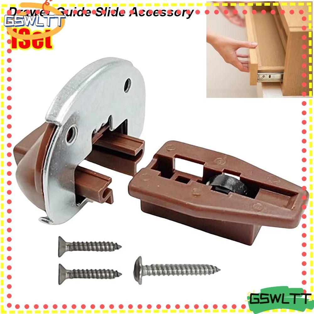 GSWLTT 1Set Drawer Guide Slide Accessory, Plastic Metal Universal ...