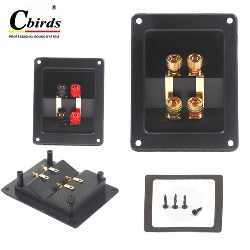 1pcs Four-Way Speaker Terminal Box HIFI Speaker Amplifier Terminal ...