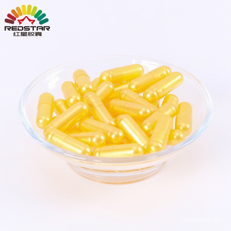 Hollow Capsule Gold Stopper00#Gastrointestinal Soluble Empty Capsule ...
