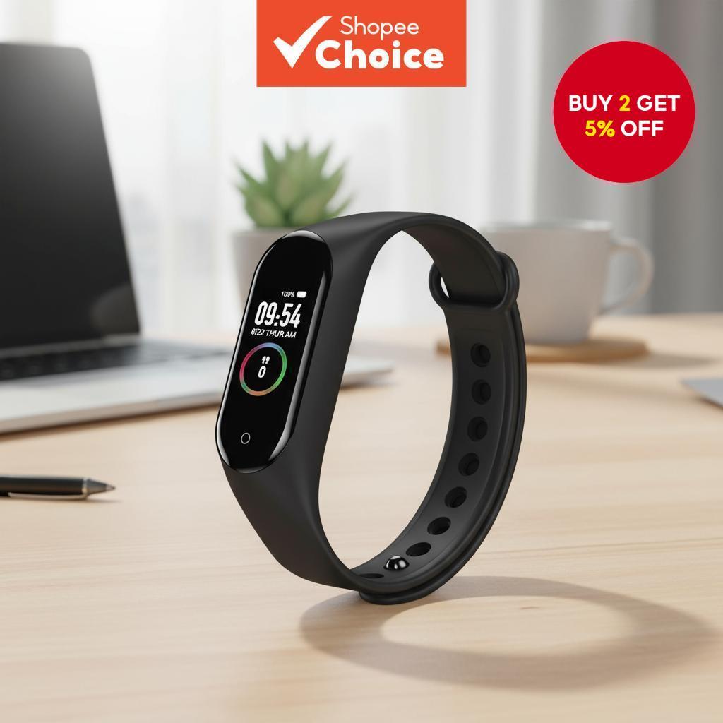 Xiaomi M7 Smart Watch Men Waterproof Smart Bracelet Heart Rate Blood ...