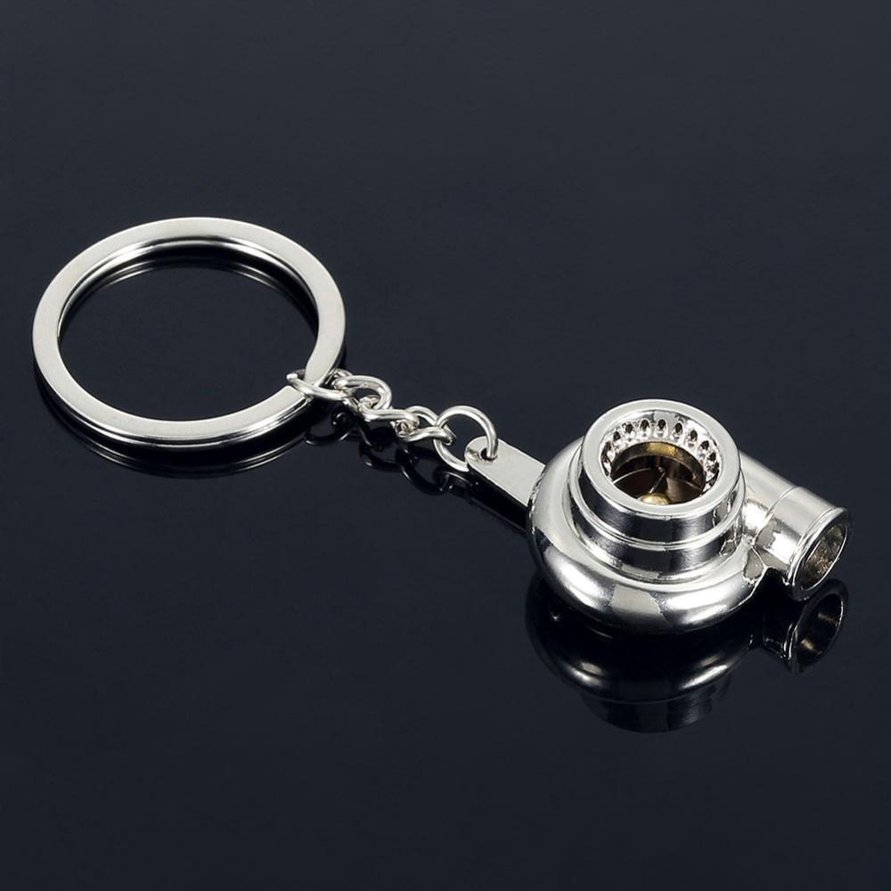 HW Auto Car Turbo Sleeve Turbo Keychain Spinning Turbine Key Chain Ring ...