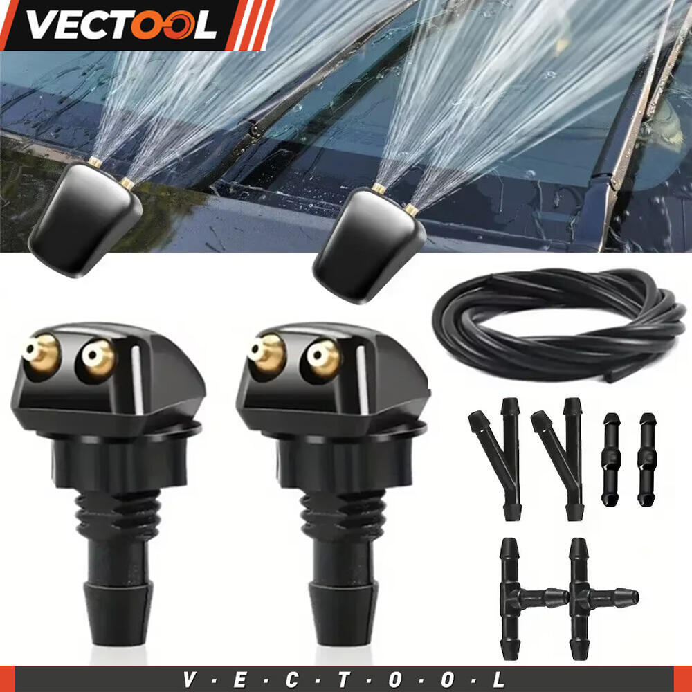 2M/1M Car Windshield Washer Hose Car Wiper Spray Pipe Set Spray Nozzle ...