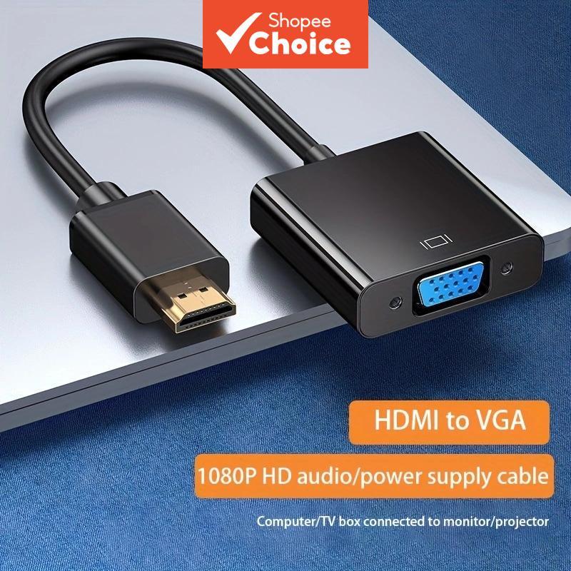 Hdmi to VGA Cable Converter with Audio HD Video Adapter Computer ...