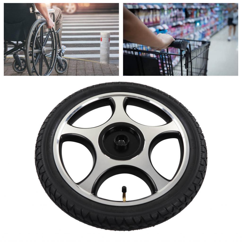 Wheelchair Wheel Inflatable Non Slip Rubber Practical Alloy Steel Hub ...