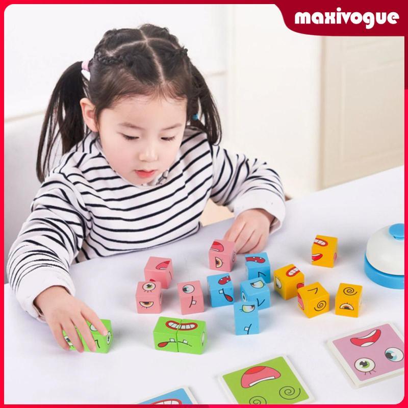 [Maxivogue] Face Changing Cubes Cube Building Blocks Game Wood ...