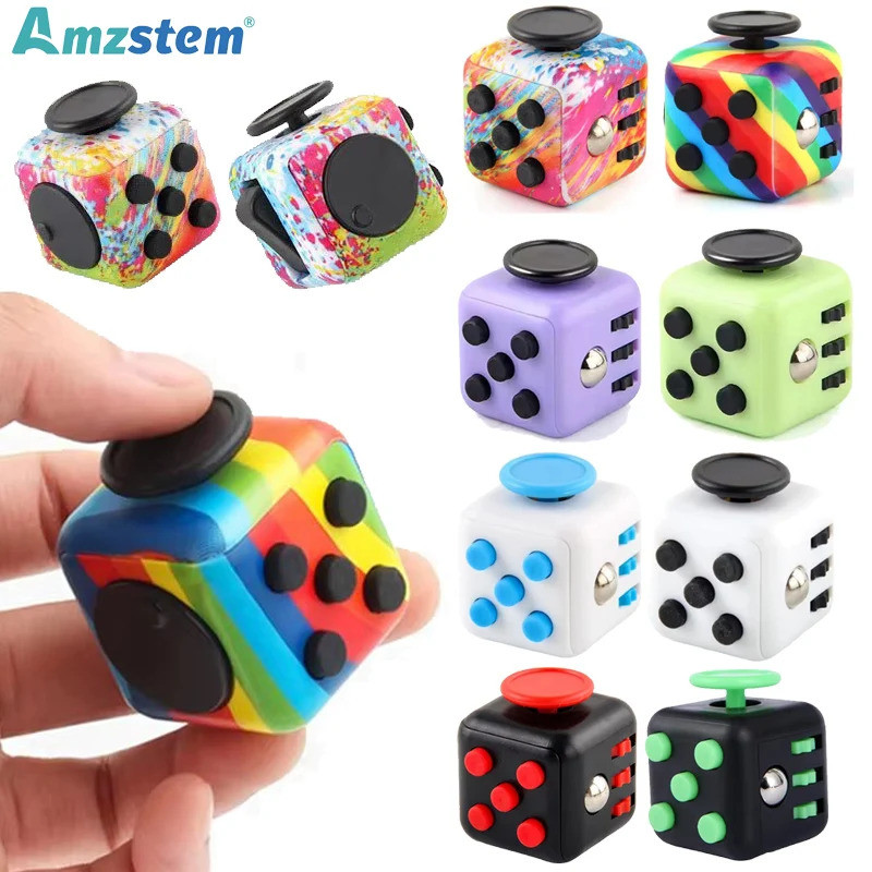 Fidget Cube Antistress Hand Spinner Decompression Toy for Autism ADHD ...