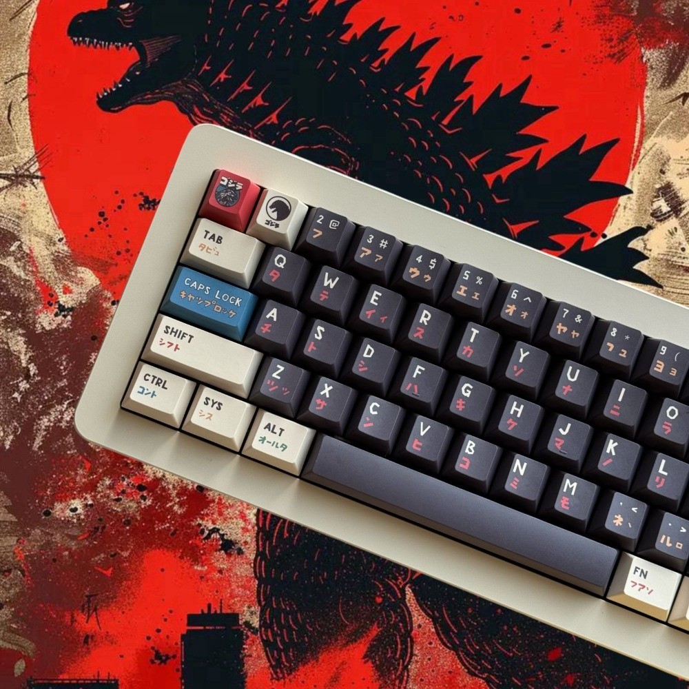Godzilla Keycaps Cherry Profile PBT 120+ Keys Wooting Aula F75 ...