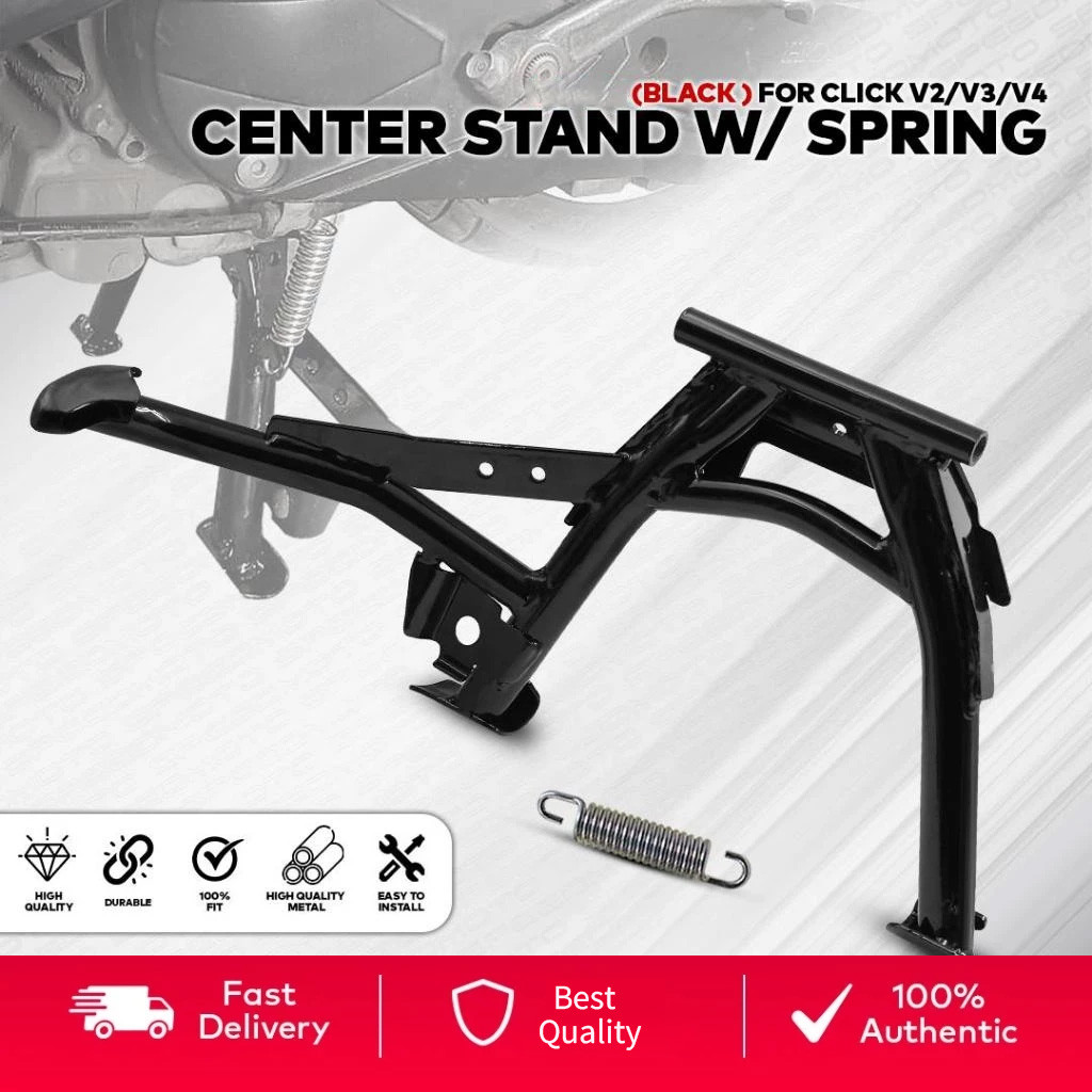 CLICK V2 / CLICK V3 / CLICK V4 CENTER STAND WITH SPRING BLACK / CHROME ...