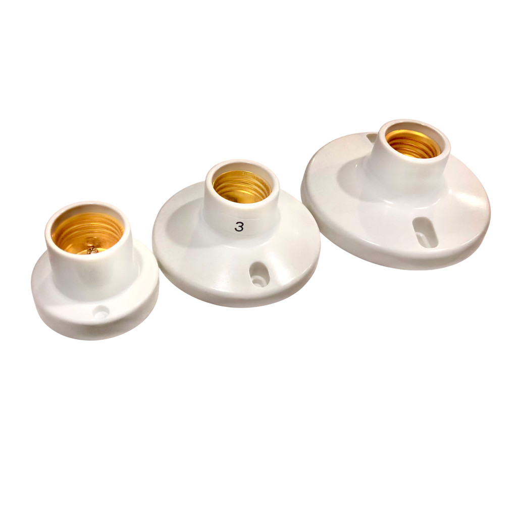 E27 Surface-Mount Ceiling ReDescription: Standard E27 socket for ...
