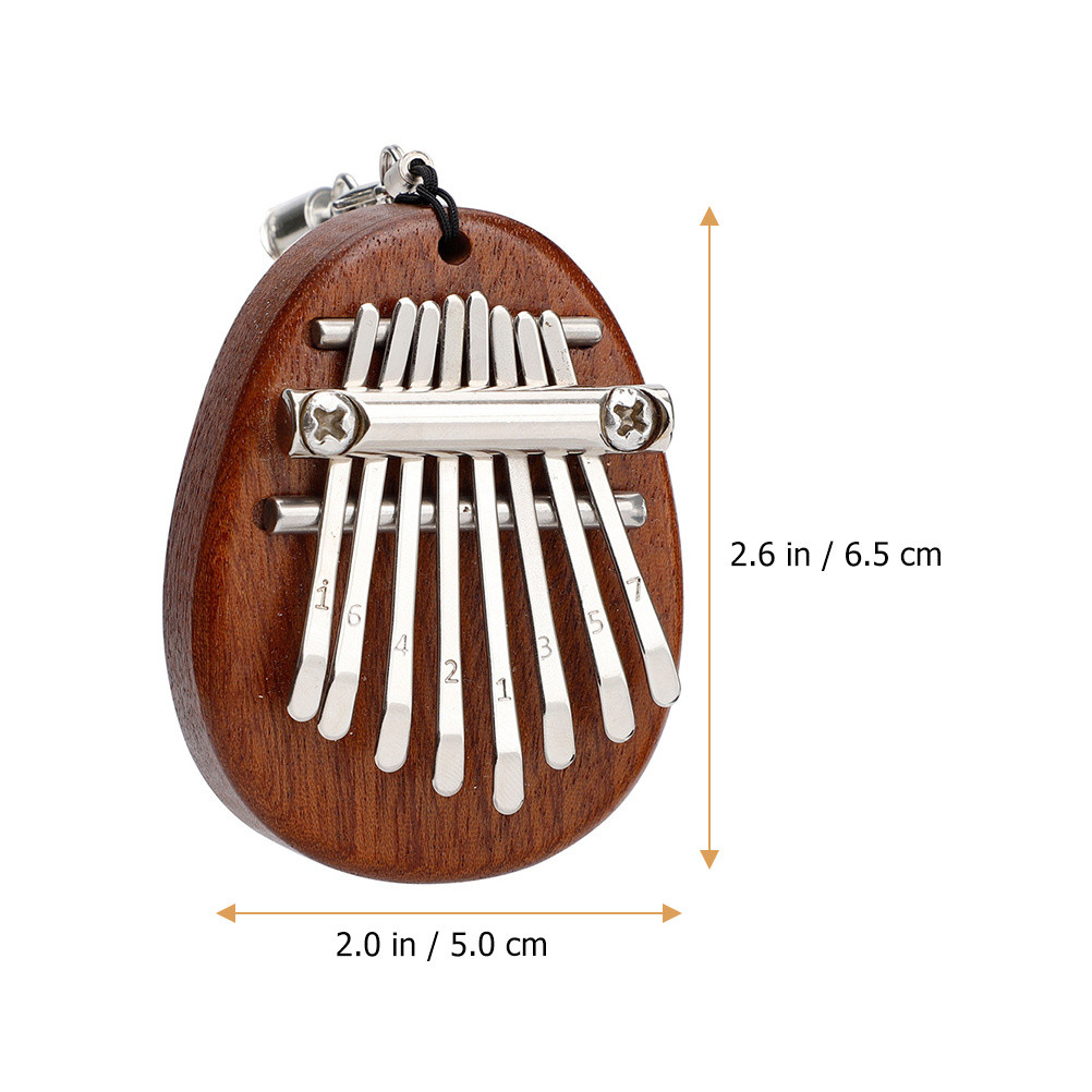 Wooden Kalimba Mini 8-Tone Thumb Piano Portable Finger Piano Small ...