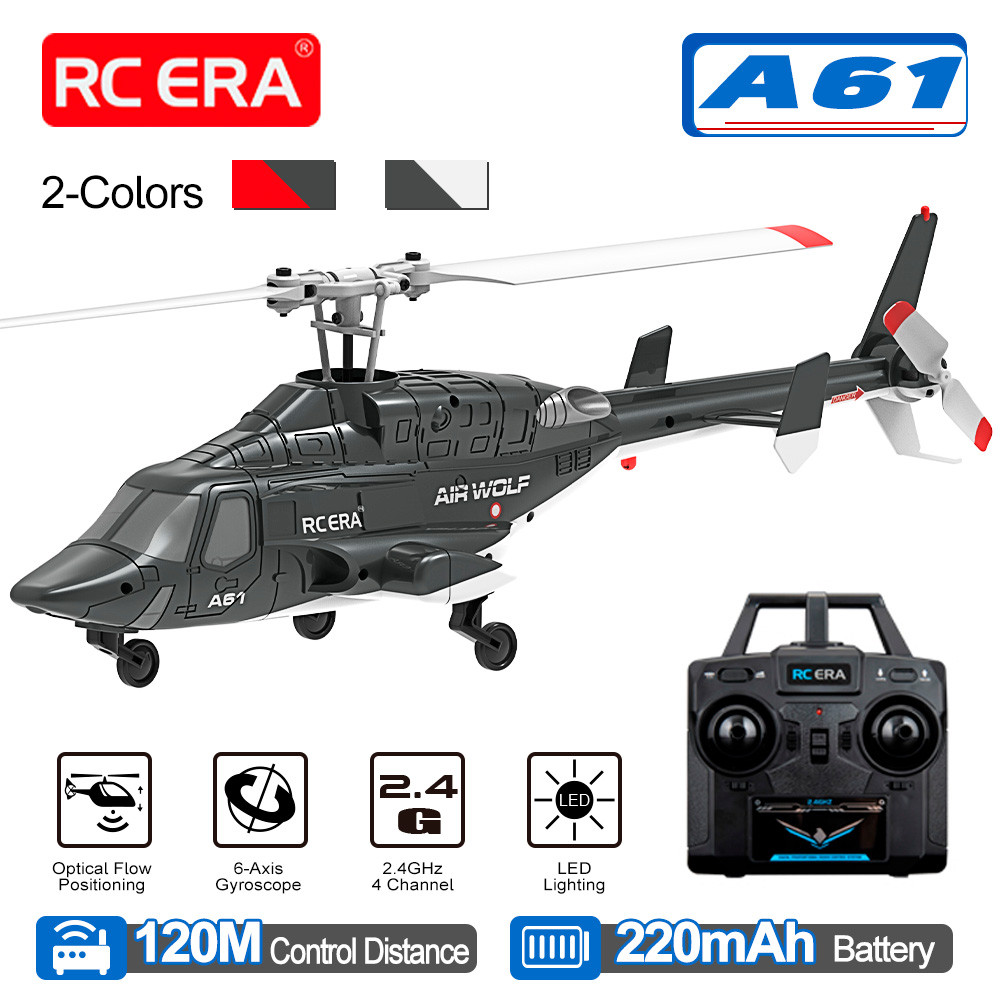 RC ERA A61 Airwolf Helicopter 4 Channels Optical Flow Positioning 1/52 ...
