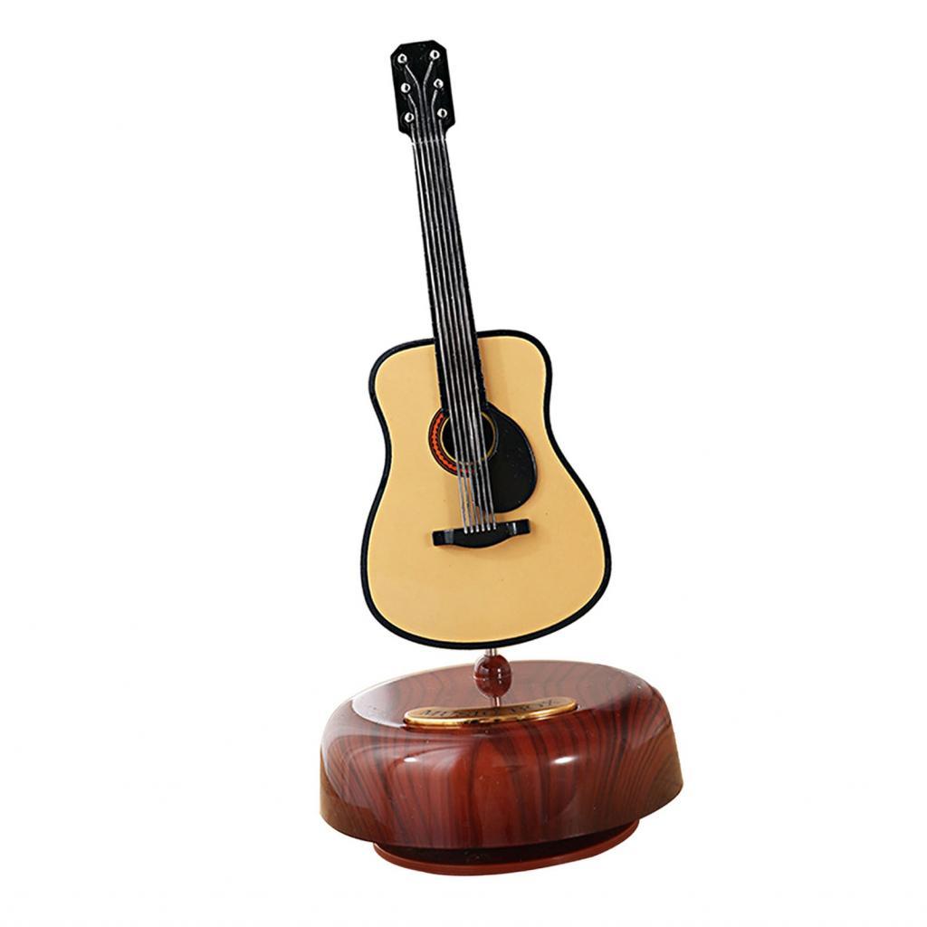 meyishop Music Box Stringed Instrument Rotating Musical Desktop ...