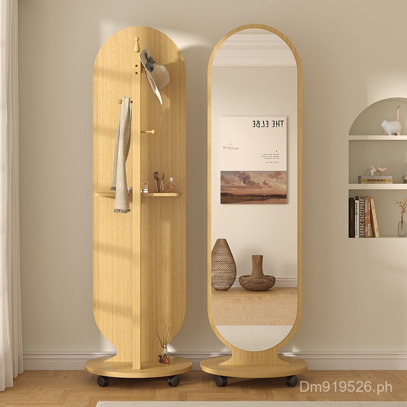 Portable Bedroom Home Dressing Rotating Mirror Standing Non-Deforming ...