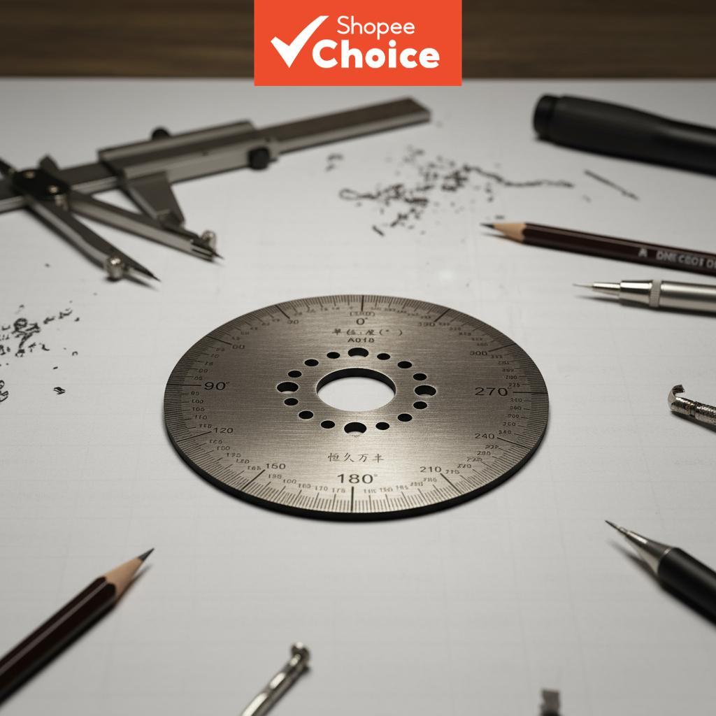 100mm Diameter Dial Scale Graduated Disk Protractor for Machine Tool ...