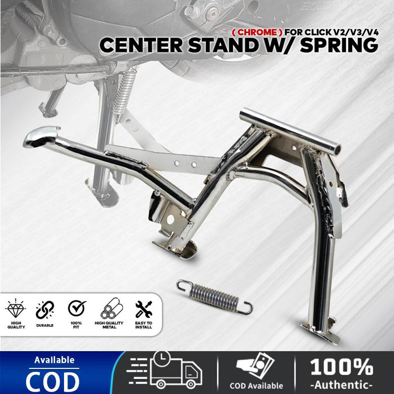 CLICK V2 / CLICK V3 / CLICK V4 CENTER STAND WITH SPRING BLACK / CHROME ...