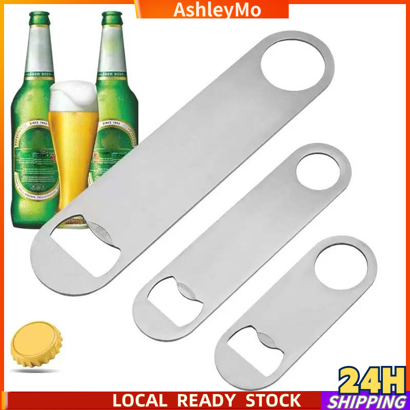 ⭐Ash Stainless Steel Bottle Opener Creative Flat Bottle Opener Beer ...