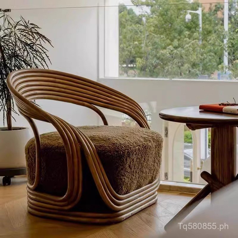 Balcony Homestay Rattan Woven Leisure Rattan Art Sofa Reception Chair ...