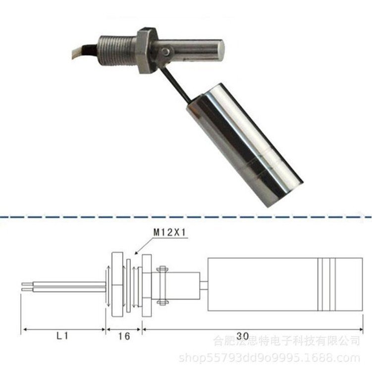 Switch Stainless Steel Float Ball M10Sensor M12 Side-mounted liquid ...