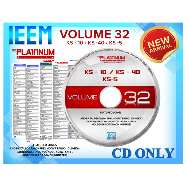 platinum original CD ks10 /kbox2 /junior2/ks40 vol 32 | Shopee Philippines