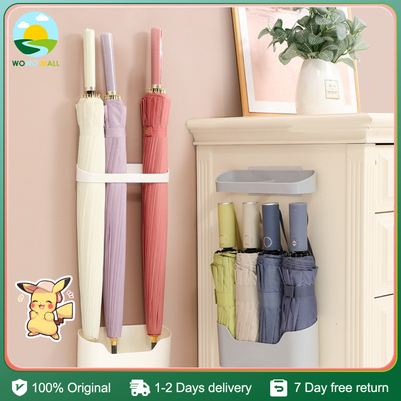 umbrella storage rack wall mounted with traceless buckle for punch free ...