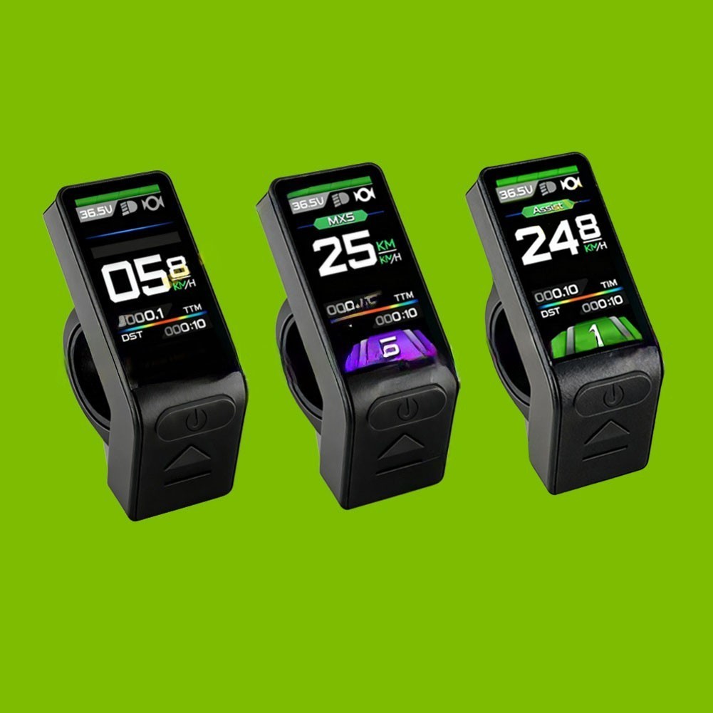 Écran LCD KT-TF04 Pour Vélo électrique – Connecteur SM 5 Broches étanche, Compatible 24/36/48V, Affiche Vitesse, Batterie, Erreurs, 77 G