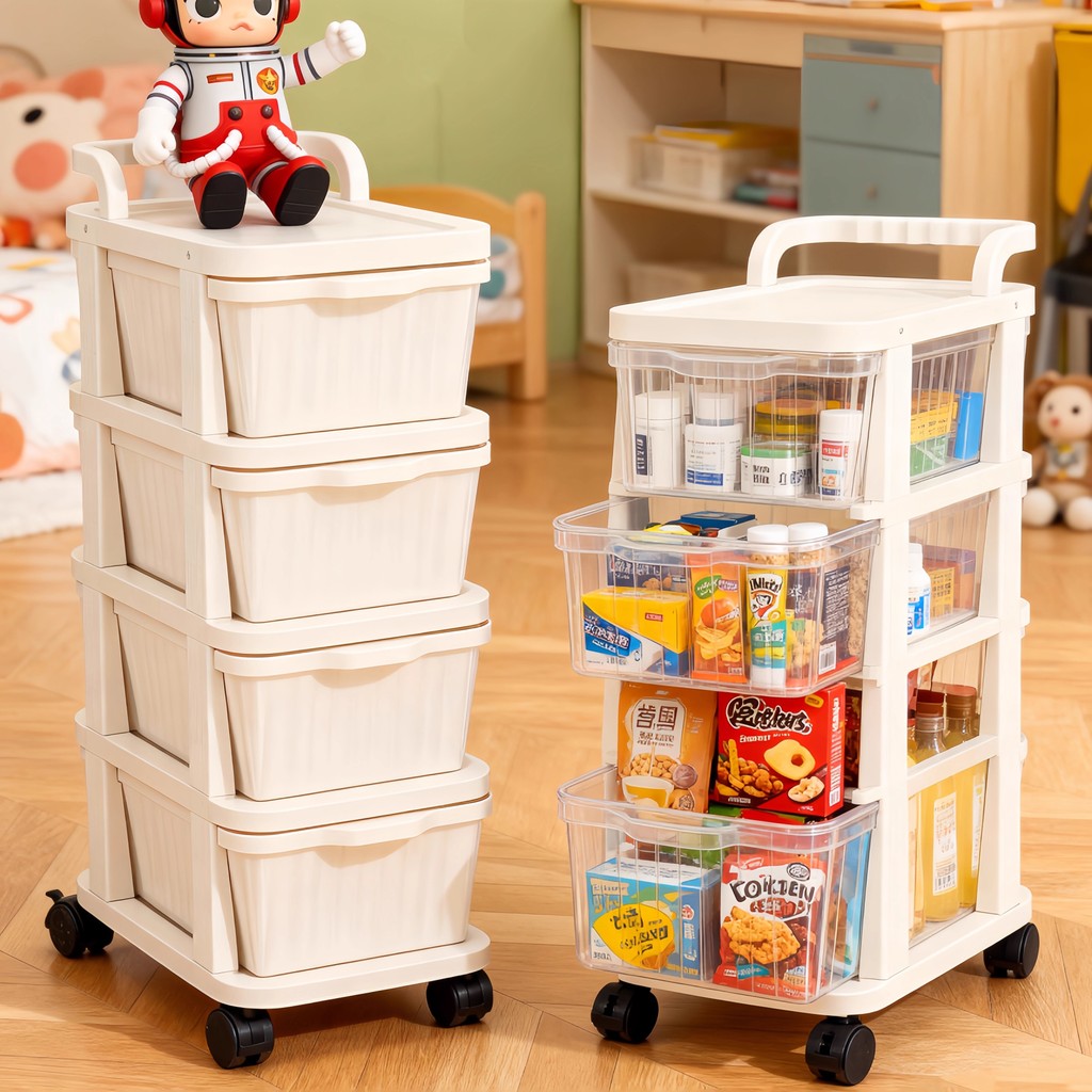 SBH Drawer Trolley Cart Organizer Plastic Drawer 2-5 Layer Rack Drawer ...