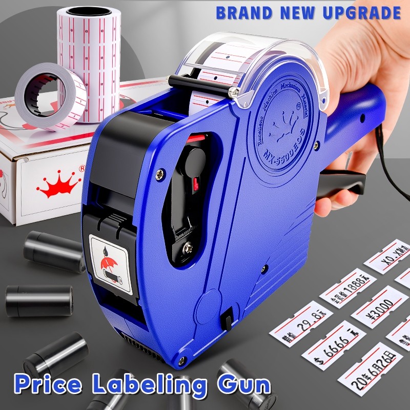 Price Label Gun with price tag sticker 8 Digit Price Label Printer ...