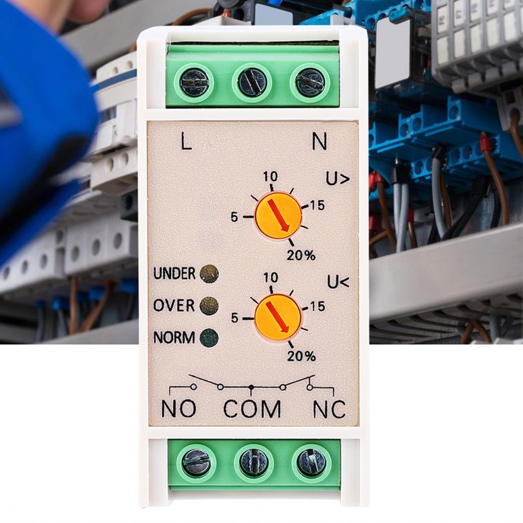 Undervoltage Protector Single Phase Power Monitoring Relay Voltage ...