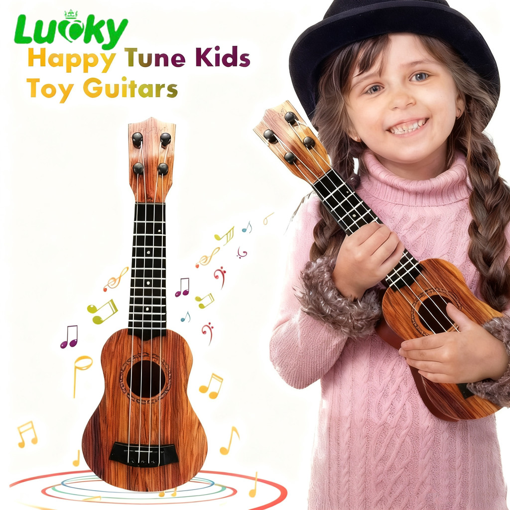 Kids Toy Ukulele Guitar 4 Strings Portable Wooden Musical Instrument ...