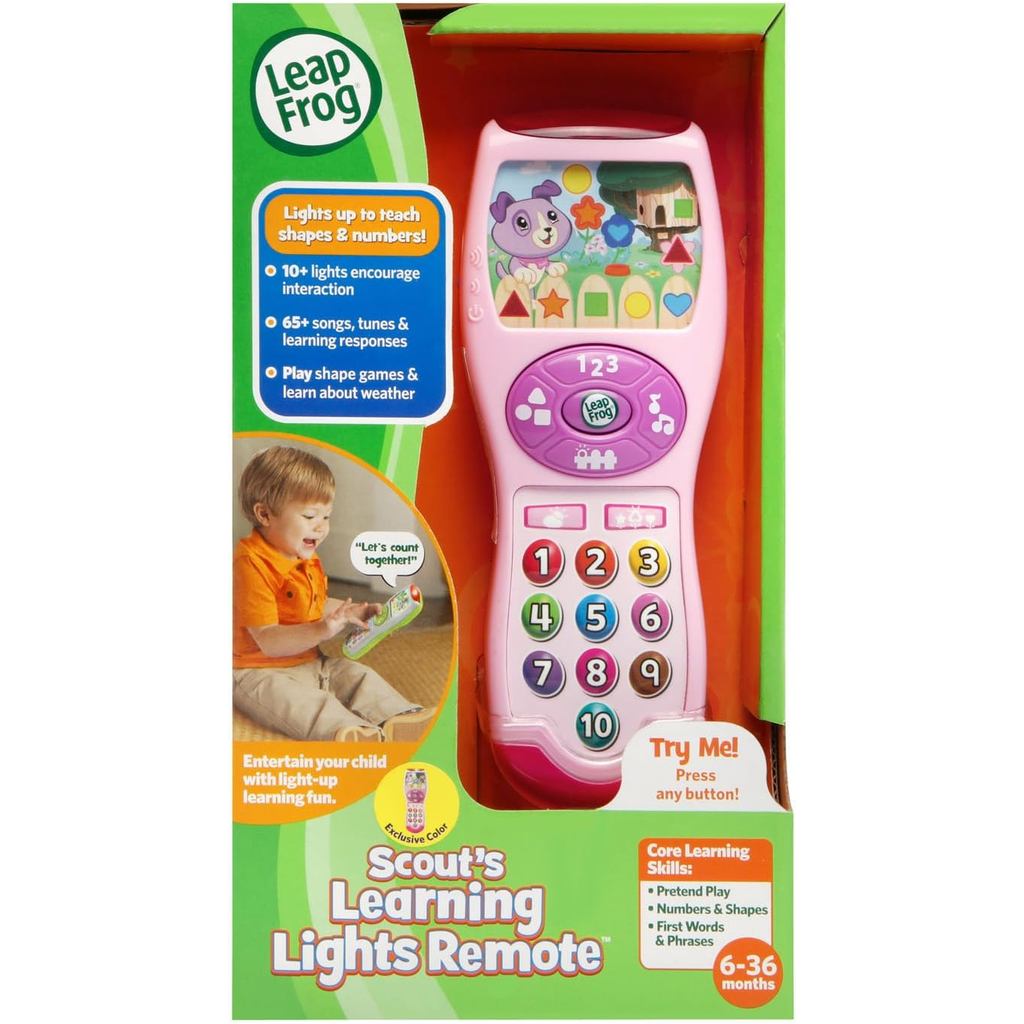 LeapFrog Violets Learning Lights Remote Pink Electronic Toy with Light ...