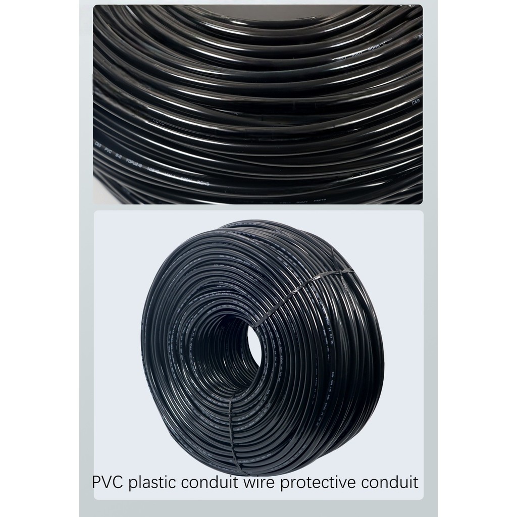 PVC Plastic Conduit Wire Protection Conduit Threading Conduit Glossy ...