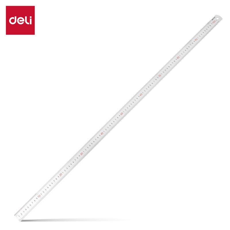 Daily New Arrival/Deli 8460 Steel Ruler 1 Meter Scale Ruler Length ...