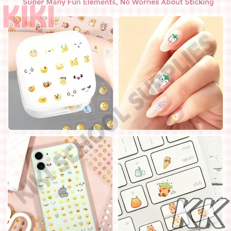 KK Cartoon Anime Stickers Cute pull-out Sticker Diy Hand Account Book ...
