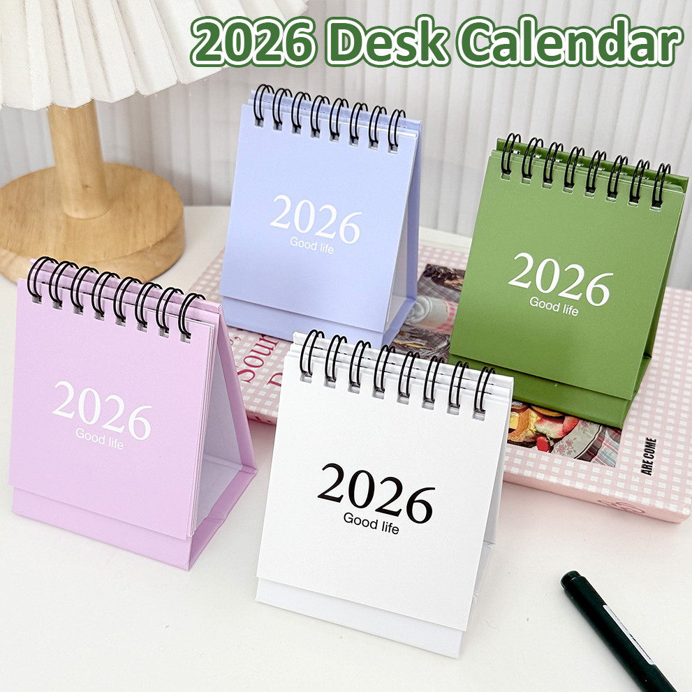 1/3/5Pcs 2026 Mini Vertical Desk Calendar - Pocket Memo Booklet - Daily ...
