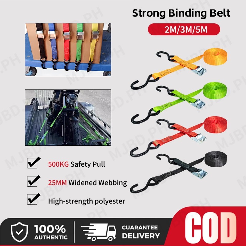 Heavy Duty 500kg Capacity Tie Down Straps with Auto Lock Cam Buckle & S ...