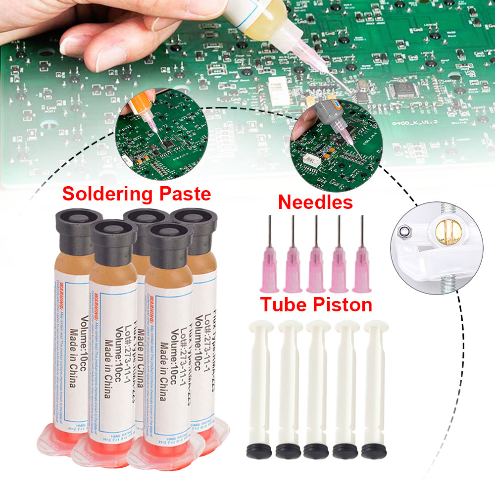 Solder Paste Soldering Paste Flux Grease With Needles/Tube Piston ...