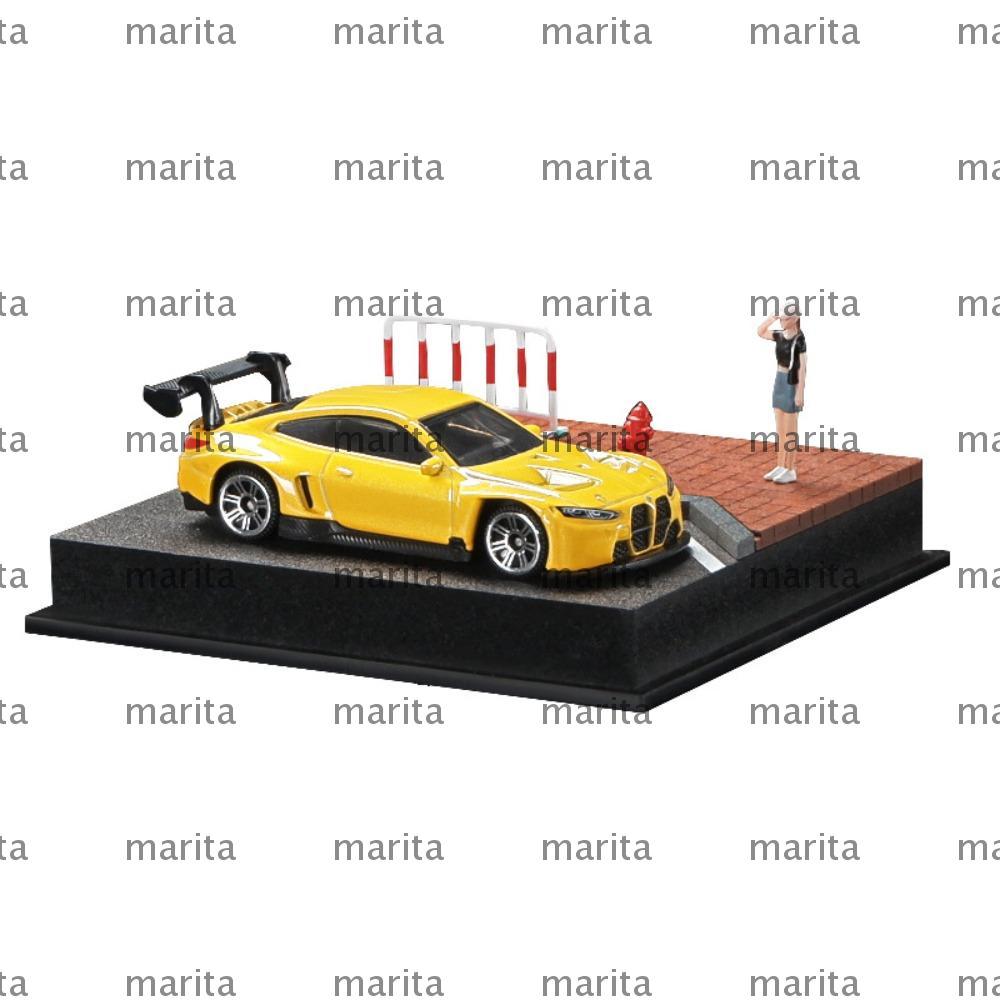 MARITA 1/64 Car Model Box, Acrylic Small-scale Parking Lot Scene, Dust ...