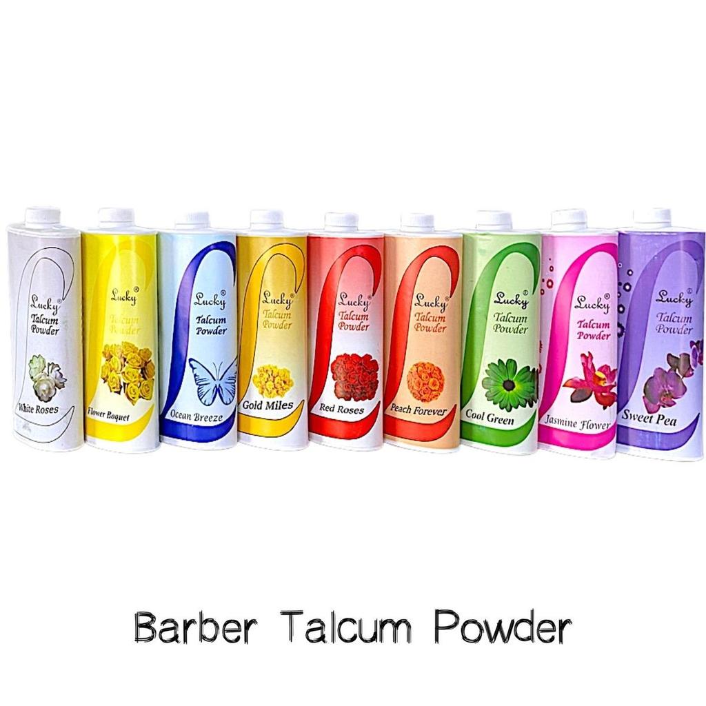 LUCKY Talcum Powder Barber Salon Powder Gentle Fresh Delicate to Skin ...