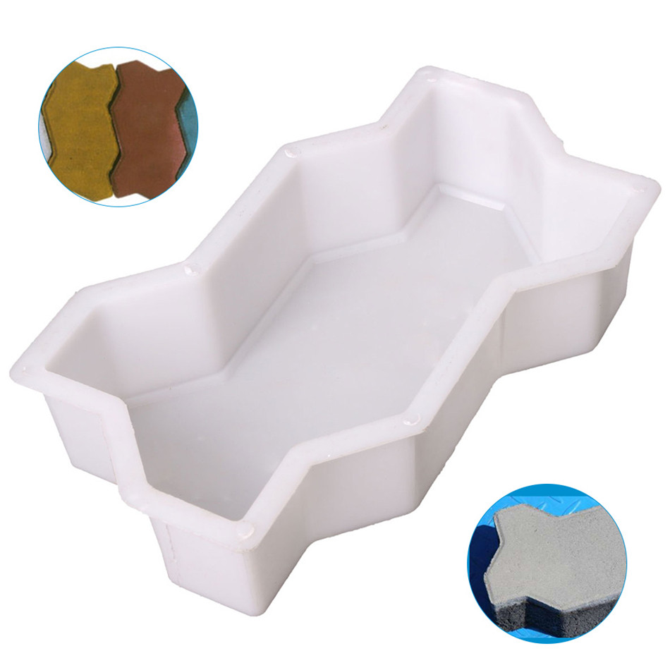 ⭐️Best Quality⭐️brick pattern plastic mold DIY, garden path concrete ...