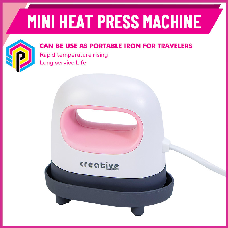 Creative Mini Easy Heat Press Pink for Heat Transfer Vinyl Projects ...